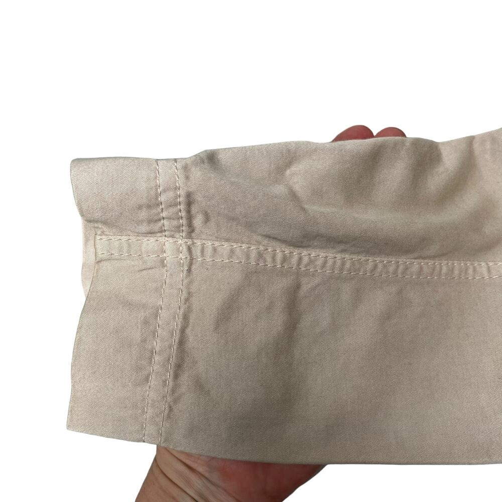 Prada Trench Coat Safari Jacket Sz 6 US Beige Cotton Lightweight Belted Auth. - Picture 10 of 16